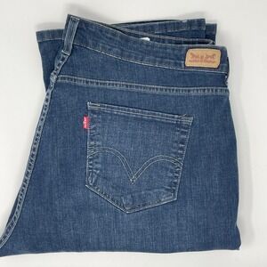 Levis 512 Perfectly Shaping Boot Cut Jeans Mens 44x31 Blue Medium Wash Stretch